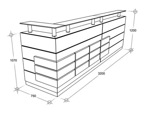 Схема - Стойка reception. Модель 8