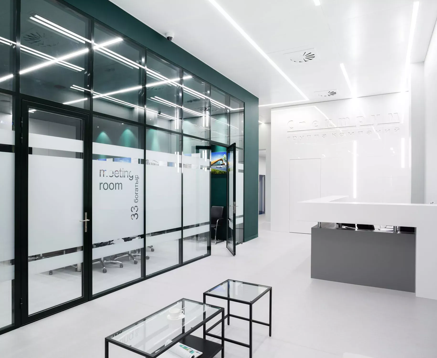 Фото Алюминиевые перегородки с остеклением NAYADA-Standart