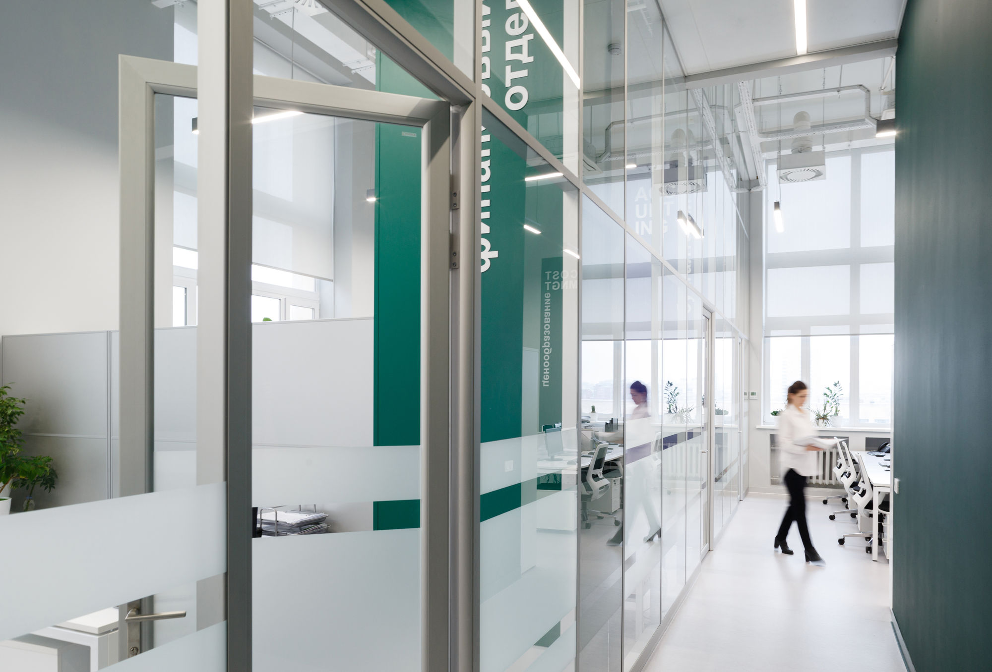 Фото Двери в алюминиевой обвязке