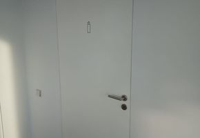 Ламинированные двери в проекте Облицовка стен, лифтов, двери для СИБУР в г.Тобольск АБК2