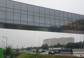 Светопрозрачные фасадные конструкции в проекте Остекление и НВФ для перехода из ТЦ Ситимолл