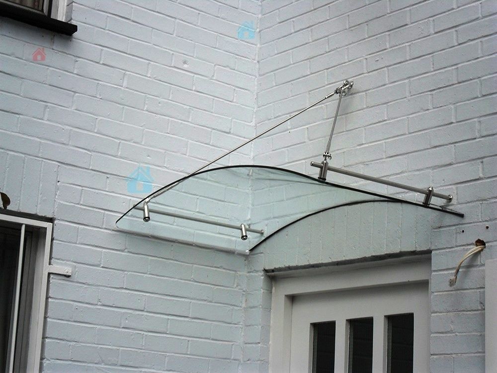 Фото Козырьки и навесы из стекла