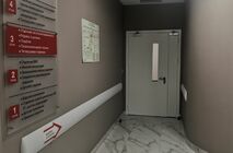 Установка противопожарных дверей в клинике 